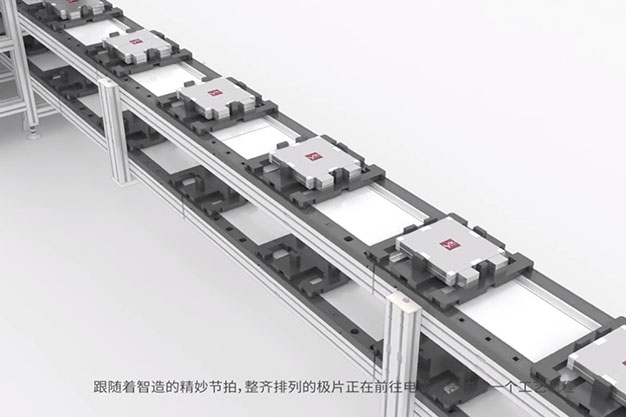 锂电池生产线3D三维工艺动画